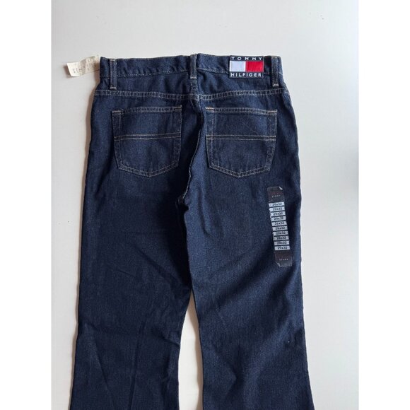 Vintage NWT TOMMY HILFIGER Dark Wash High Rise Flared Bell Bottom Jeans, Size 29 - Picture 8 of 16